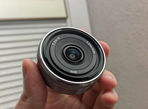 Sony 16mm F2.8 SEL16f28 Pancake APS-C AF Lens, Audio, Tv en Foto, Fotografie | Lenzen en Objectieven, Gebruikt, Groothoeklens