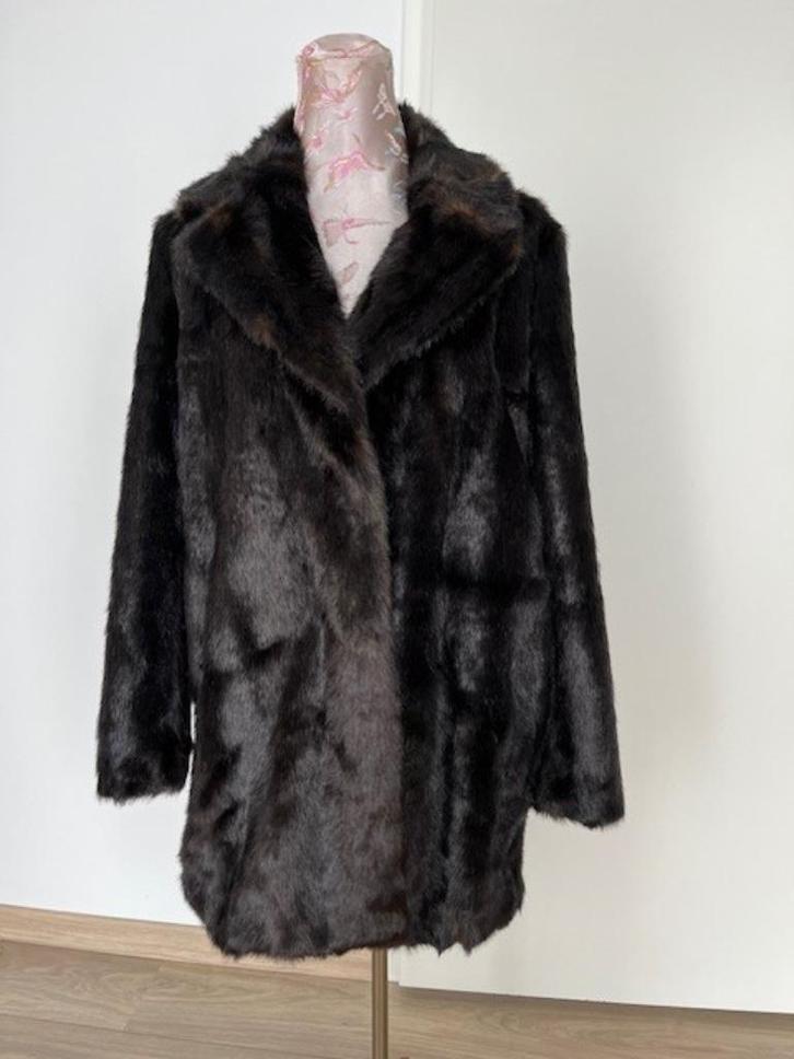 jas van Zara, mtL, donker bruin, zgan, Kleding | Dames, Jassen | Winter, Zo goed als nieuw, Bruin, Verzenden
