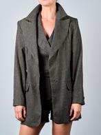 Wol Tweed Pak Set Bruin-Grijs Blazer Vest Rok Shorts M nieuw, Maat 38/40 (M), Kostuum of Pak, Nieuw, Ophalen of Verzenden