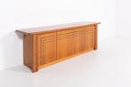 Sideboard by Mario Marenco for Mobil Girgi, Italy 1970s, Gebruikt, Verzenden, 200 cm of meer, Kersenhout