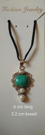 Turquoise groen, Ophalen of Verzenden, Nieuw, Zilver, Zilver