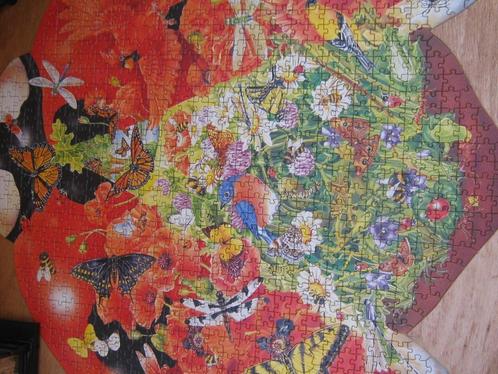 puzzel 1000 stukjes Lieveheerbeestje, Hobby en Vrije tijd, Denksport en Puzzels, Gebruikt, Legpuzzel, 500 t/m 1500 stukjes, Verzenden