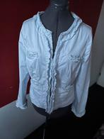 Lichtblauw jasje van van der Mark maat 40. ZGAN, Kleding | Dames, Jasjes, Kostuums en Pakken, Maat 38/40 (M), Blauw, Ophalen of Verzenden