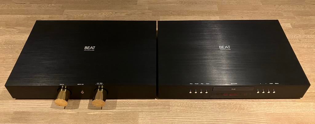 DENSEN B-100 versterker & B-400plus CD-speler, manual, doos, Ophalen of Verzenden, Zo goed als nieuw, Overige merken