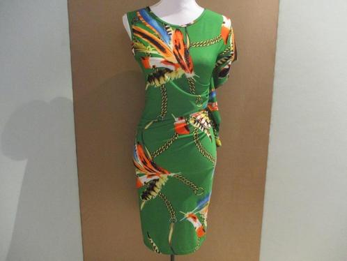 FLAMModes Paris jurk maat S, Kleding | Dames, Jurken, Zo goed als nieuw, Maat 36 (S), Groen, Onder de knie, Verzenden