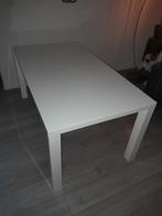 Hoogglans witte eettafel, Huis en Inrichting, Tafels | Eettafels, Kunststof, Zo goed als nieuw, 150 tot 200 cm, Modern