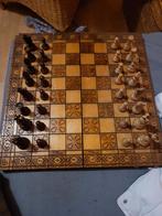 schaakbord met handgemaakte beeldjes, Antiek en Kunst, Schaakbord, Ophalen of Verzenden