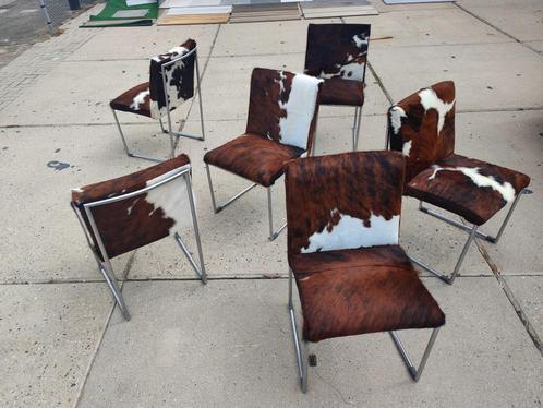 4 harvink Stoelen in echt koeienhuid, Huis en Inrichting, Stoelen, Nieuw, Vijf, Zes of meer stoelen, Overige kleuren, Ophalen