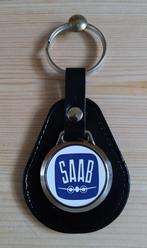 SAAB sleutelhanger , zwart leer, Ophalen of Verzenden