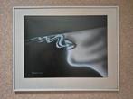 Modern gaaf zwart wit schilderij van Roxanne, Ophalen of Verzenden