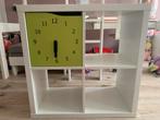 Ikea Kallax Kast met Klok - Wit, Ophalen, Gebruikt