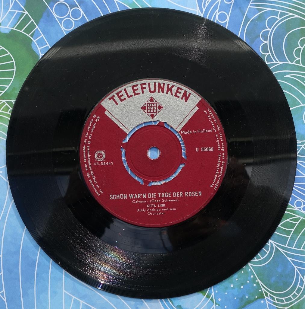 gitta lind - schon war'n die tage der rosen, Ophalen of Verzenden, Gebruikt, 7 inch, Single