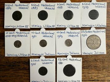 Lot van 10 Nederlandse Munten uit Bodem Vondst beschikbaar voor biedingen