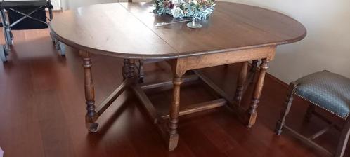 Prachtige houten eettafel met 2 afklapbare gedeeltes, Huis en Inrichting, Tafels | Eettafels, Gebruikt, 100 tot 150 cm, 150 tot 200 cm