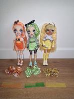 Rainbow high cheerleader Sunny, Jade, Poppy, Kinderen en Baby's, Speelgoed | Poppen, Ophalen of Verzenden, Zo goed als nieuw, Overige typen