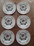 WEDGWOOD WINDSOR , CHRISTMAS - 6 BORDJES - NIEUWSTAAT, Huis en Inrichting, Keuken | Servies, Nieuw, Ophalen of Verzenden, Bord(en)