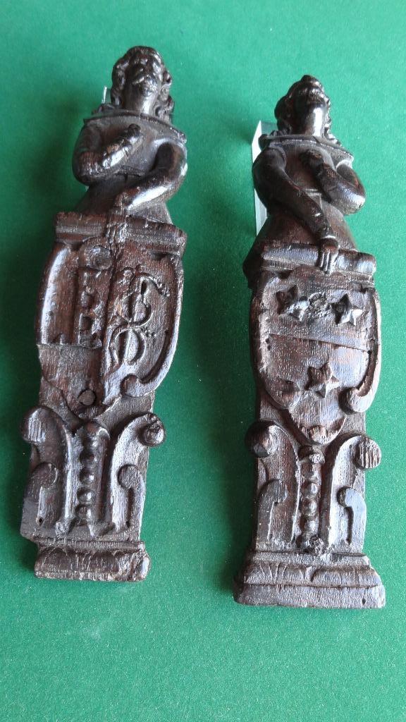 Apothekerskast Panelen - Familie wapen en Esculaap, Antiek en Kunst, Antiek | Overige Antiek, Ophalen of Verzenden