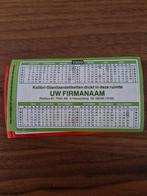 4016  Sticker Jaarkalender Kolibri van 1989- 1993, Ophalen of Verzenden