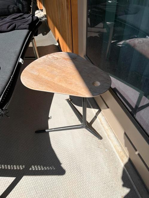 Gloster Trident sidetable, Tuin en Terras, Tuintafels, Zo goed als nieuw, Ovaal, Teakhout, Ophalen