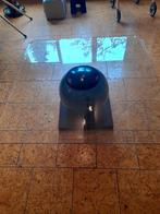 Zware glazen salontafel van 100x100 cm, Huis en Inrichting, Tafels | Salontafels, Ophalen, Gebruikt, 100 tot 150 cm, 50 tot 100 cm