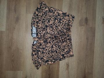 nieuwe zwart beige motief rok maat XL beschikbaar voor biedingen