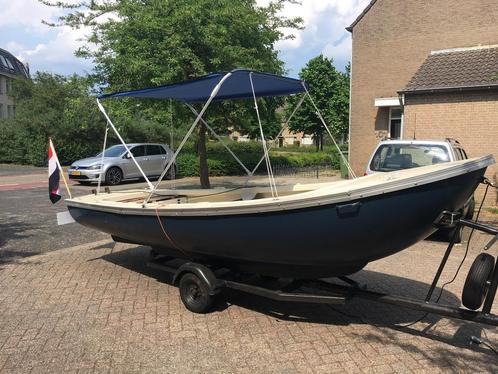 Polyester boot Mulder & Rijke, Watersport en Boten, Sloepen, Gebruikt, Tot 10 pk, 3 tot 6 meter, Buitenboordmotor, Benzine, Polyester
