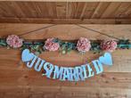 Just married versiering huwelijk bruiloft trouwen, Kleding | Dames, Ophalen, Zo goed als nieuw, Wit, Accessoires