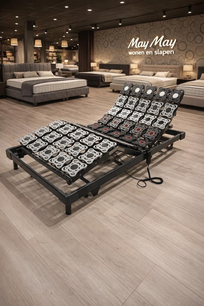 Elektrisch verstelbare schotelbodem 90x200 50%Korting €249,-, Huis en Inrichting, Slaapkamer | Matrassen en Bedbodems, Nieuw, Bedbodem