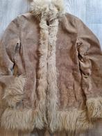 Afghaanse vintage hippie Penny Lane schapenvacht, Ophalen of Verzenden, Gedragen, Maat 38/40 (M), Bruin