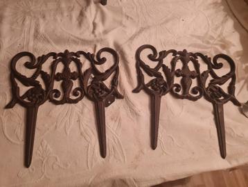 Gietijzeren border rekjes decoratie rekjes foto 1 t/m 3 beschikbaar voor biedingen