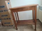 Antieke houten bijzettafel met lade, Antiek en Kunst, Antiek | Meubels | Tafels, Ophalen of Verzenden