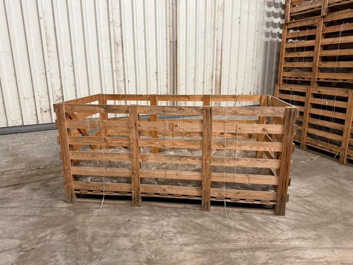 Grote Houten Palletkisten, Doe-het-zelf en Verbouw, Hout en Planken, Balk, Overige houtsoorten, Minder dan 200 cm, 50 mm of meer