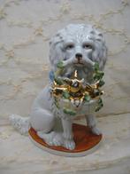 ANTIEKE PORSELEINEN HOND 1, Ophalen of Verzenden