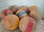 Oude Franse jeu de boules ballen hout, Antiek en Kunst, Curiosa en Brocante, Ophalen of Verzenden