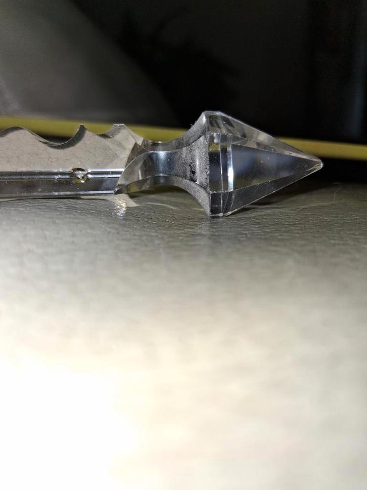 Half albert pegel 10,5cm kristal, Antiek en Kunst, Antiek | Glas en Kristal, Ophalen