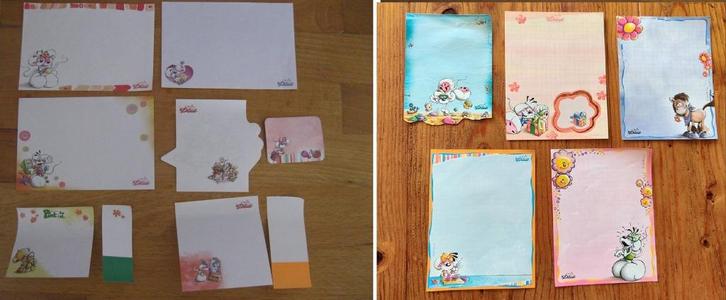 12 verschillende kleine Diddl blaadjes, Verzamelen, Diddl, Zo goed als nieuw, Papier, Kaart of Schrift, Verschillende figuren