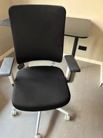 Bureaustoel ergonomisch zwart met lichtgrijs, Huis en Inrichting, Ophalen, Zwart, Zo goed als nieuw, Bureaustoel