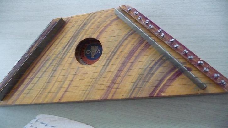 citer, plankciter, mini harp, Muziek en Instrumenten, Snaarinstrumenten | Harpen, Gebruikt, Ophalen of Verzenden