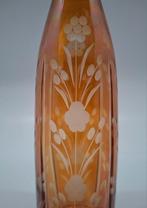 Art Nouveau Karaf, oranje, floraal c1900, nieuwstaat, Ophalen of Verzenden