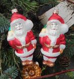 Tweeling kerstman kerstbal kerstboomhamger dus 2 kerstmannen, Verzenden, Gebruikt