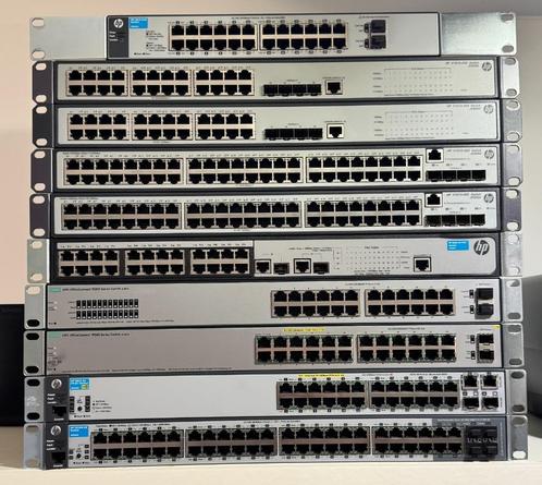 Diverse HP switches met en zonder PoE, Computers en Software, Netwerk switches, Gebruikt, Ophalen