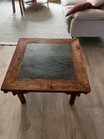 Salontafel  met leisteen, Overige materialen, Gebruikt, 50 tot 100 cm, Vierkant