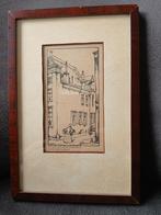 Anton Pieck, Huis op hoek Kleine Steentilstraat Groningen, Ophalen of Verzenden