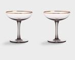 Nieuw &Klevering Amsterdam champagne glas 3 stuks smoked, Huis en Inrichting, Keuken | Servies, Glas of Glazen, Ophalen of Verzenden