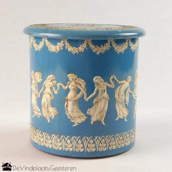 Huize Petri Arnhem bewaarblik Douwe Egberts, Verzamelen, Blikken, Zo goed als nieuw, Overige, Douwe Egberts, Ophalen of Verzenden