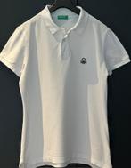 Witte herenpolo Benetton maat L, Maat 52/54 (L), Verzenden, United Colors of Benetton, Wit