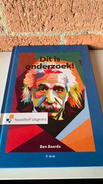 Ben Baarda - Dit is onderzoek!, Sociale wetenschap, Ophalen of Verzenden, Zo goed als nieuw, Ben Baarda