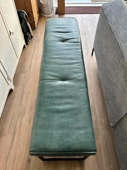 Kalfsleren eetkamerbank, Huis en Inrichting, Stoelen, Gebruikt, Eén, Leer, Ophalen