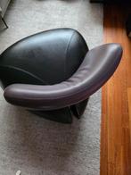 Leolux pallone, Huis en Inrichting, Ophalen, Zwart, Leer, Zo goed als nieuw