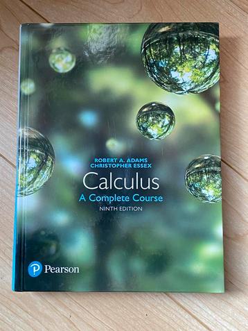 Calculus a complete course ninth edition Robert A. adams beschikbaar voor biedingen